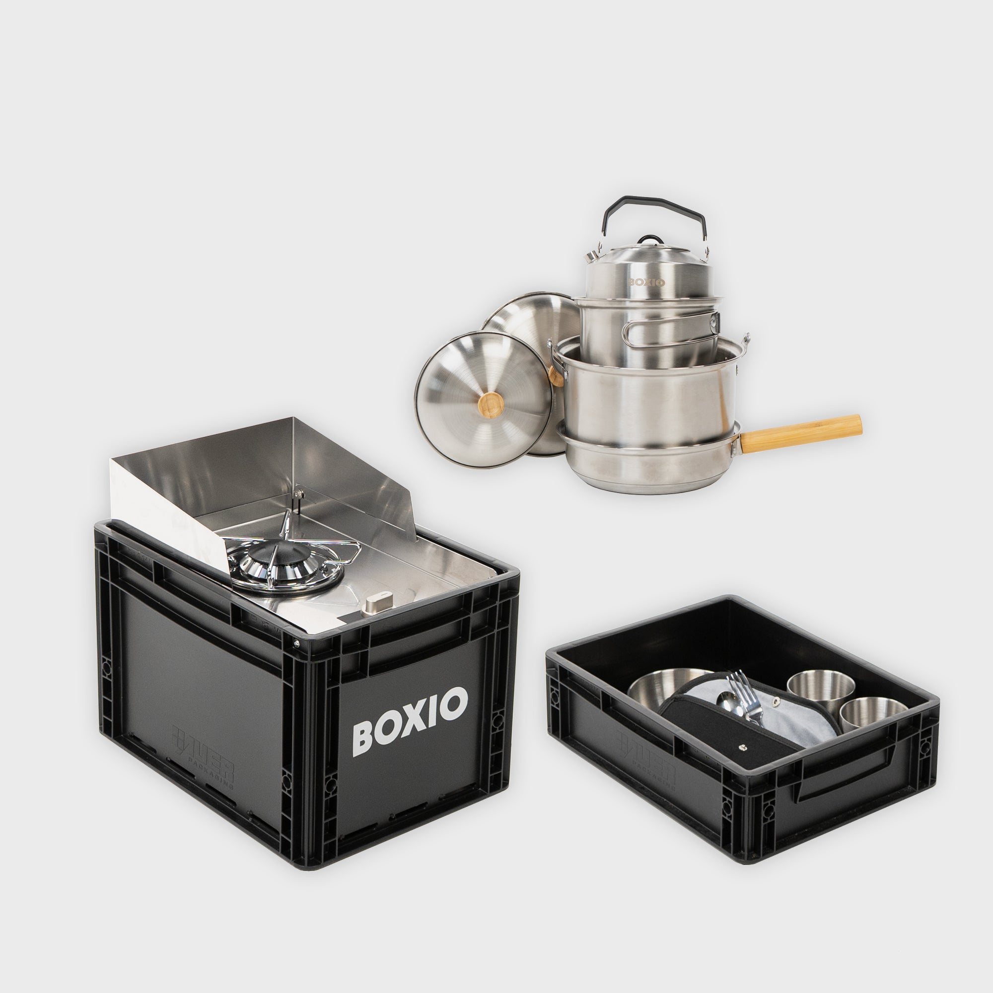 eurobox camping Camping cooking set I BOXIO COOK MAX+