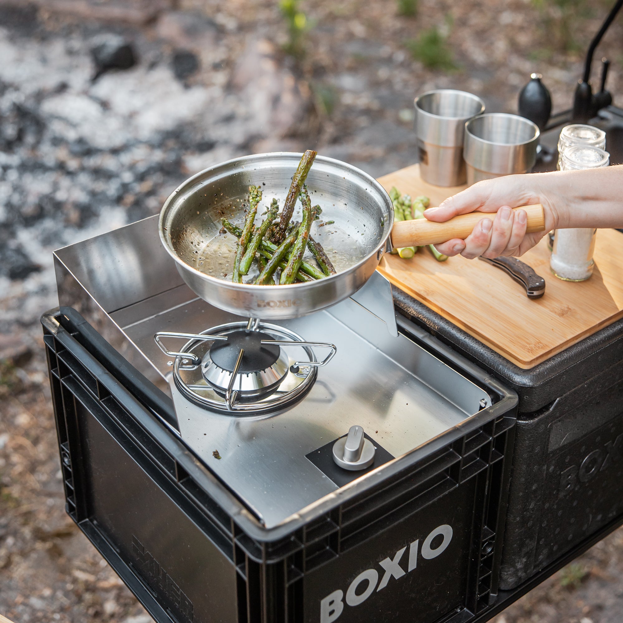 BOXIO KITCHEN LITE I Mobile I kompakte Outdoor-Küche
