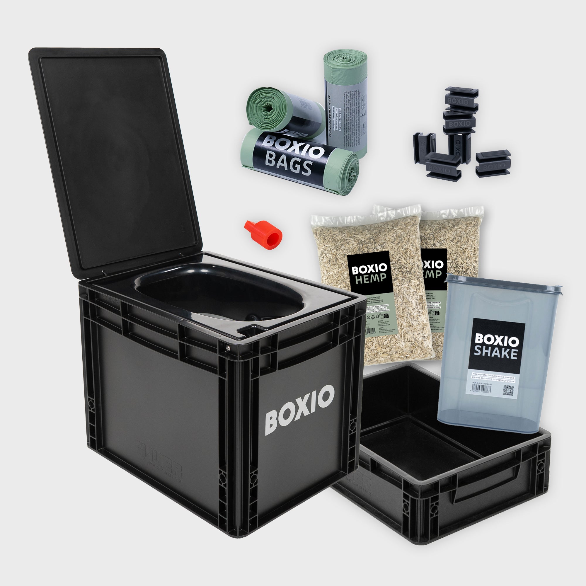 BOXIO TOILET XL Max+ I Set completo per WC a separazione