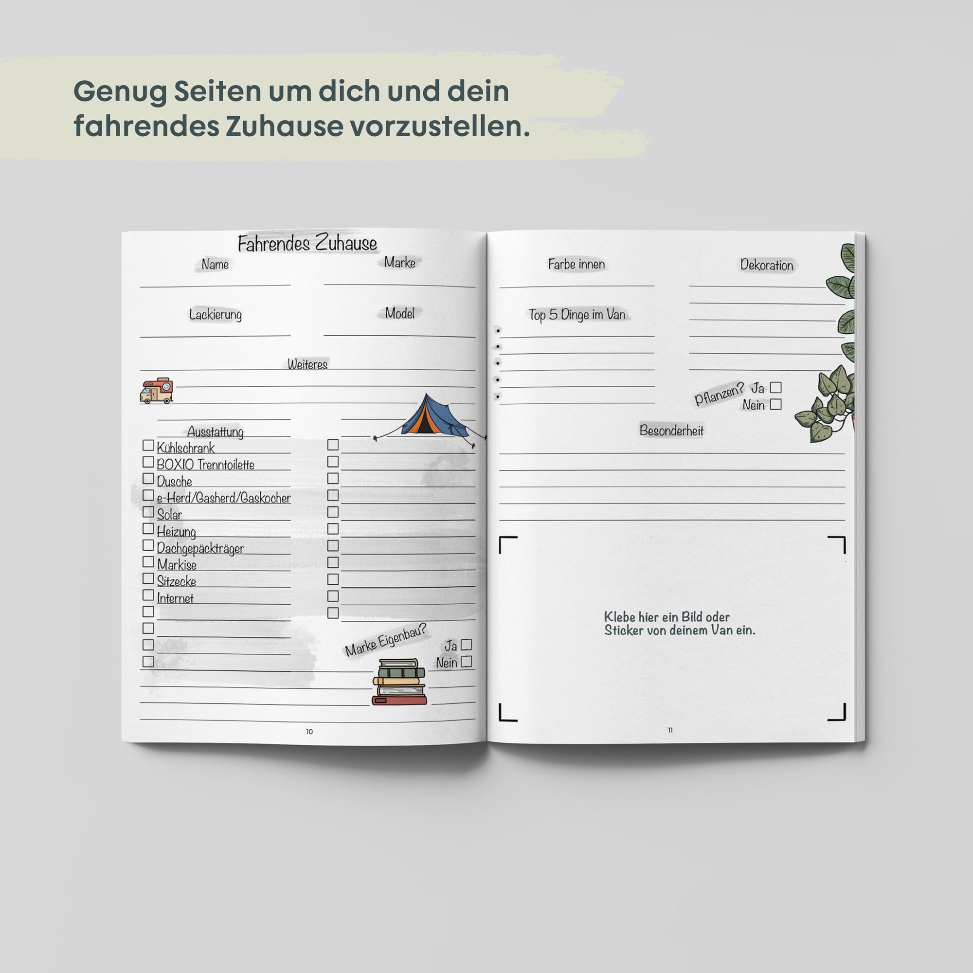 Freundebuch für Camper