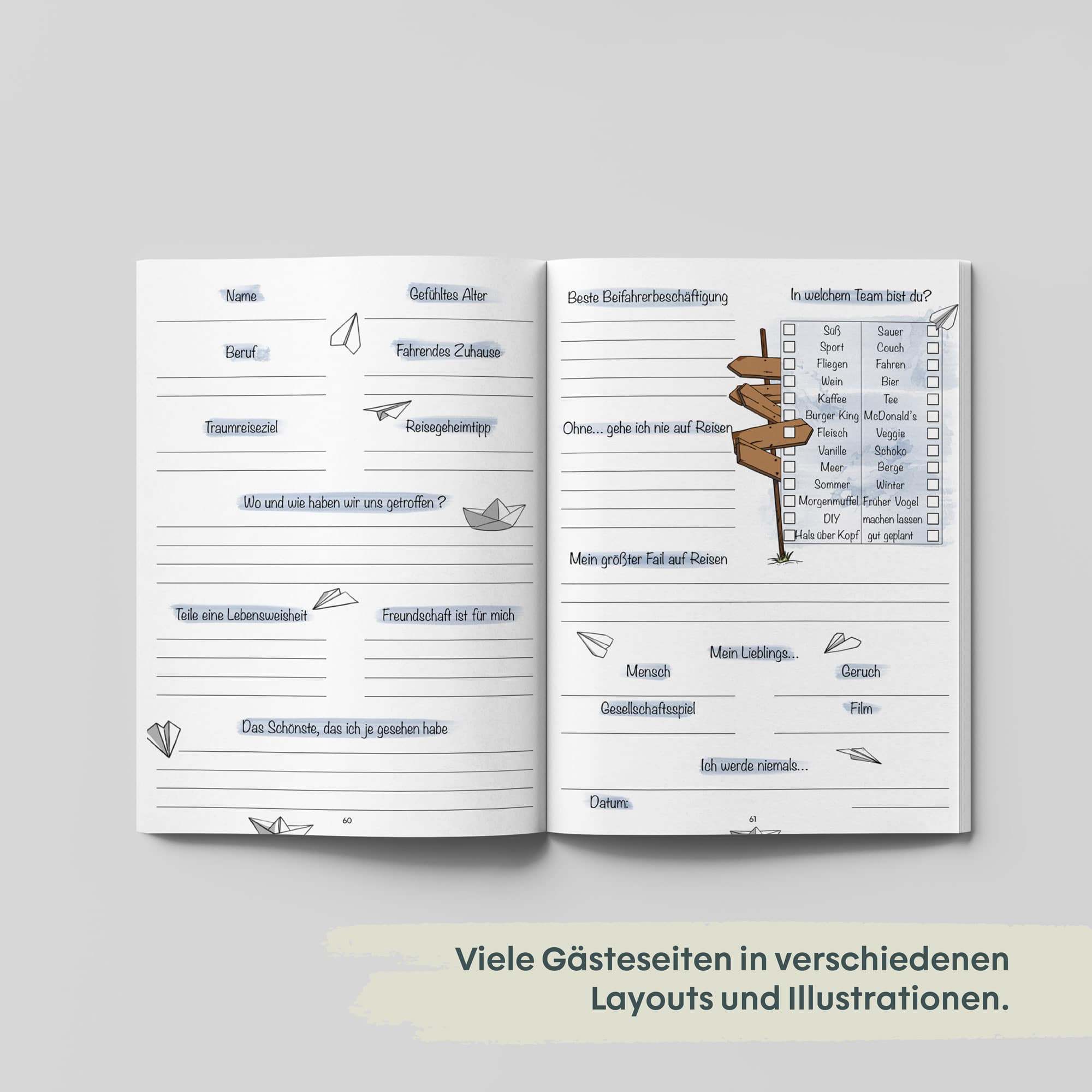 Freundebuch für Camper