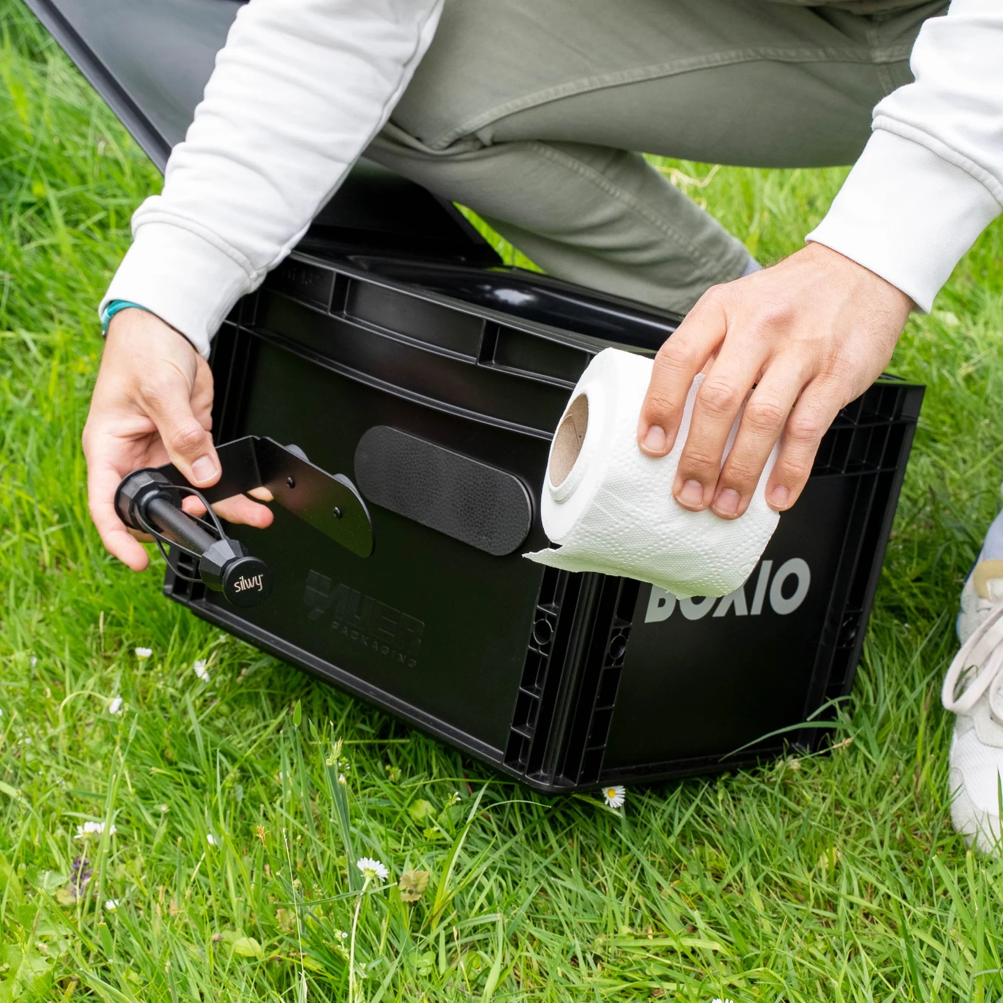 Magnetische toiletpapierhouder I BOXIO x Silwy®