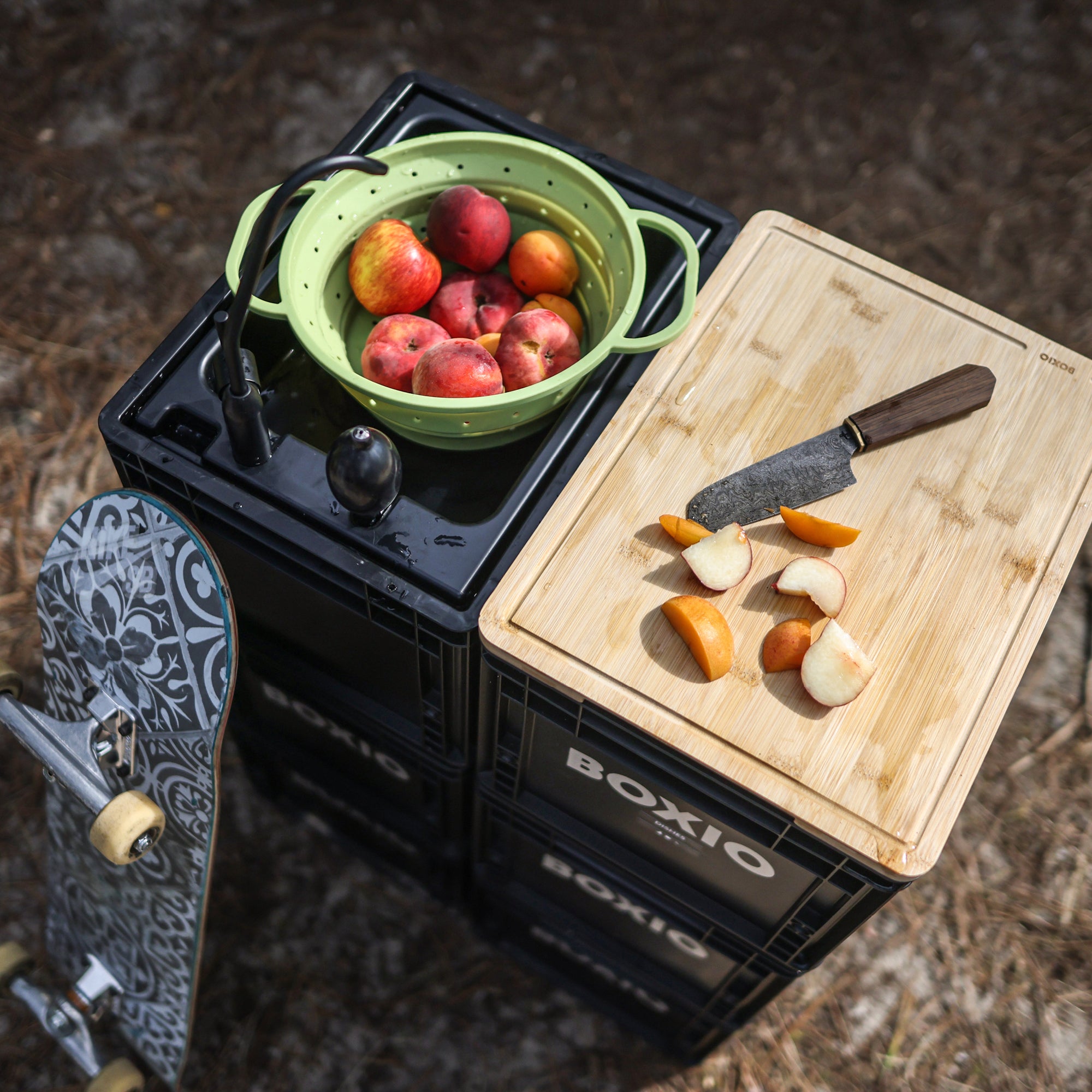 BOXIO-WASH | Mobile washbasin without electricity, mobile, compact