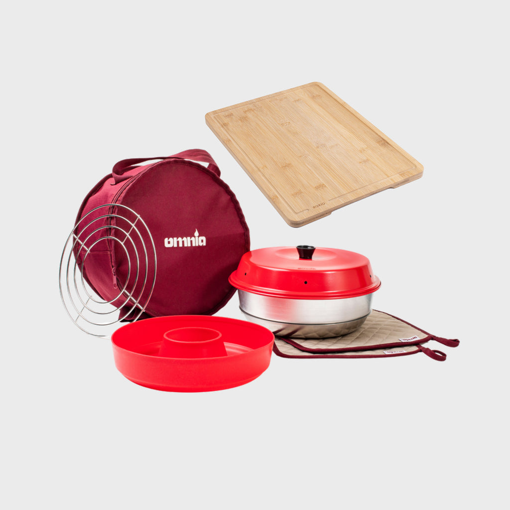Omnia Dampfgartopf, Kit 1 Camping Backofen Set, 5 tlg.