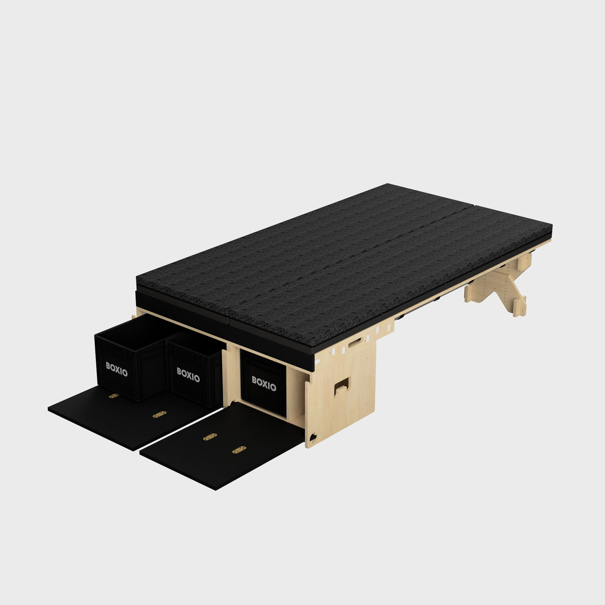 BOXIO RACK BOX + BED PACK L I Coffre de camping modulaire