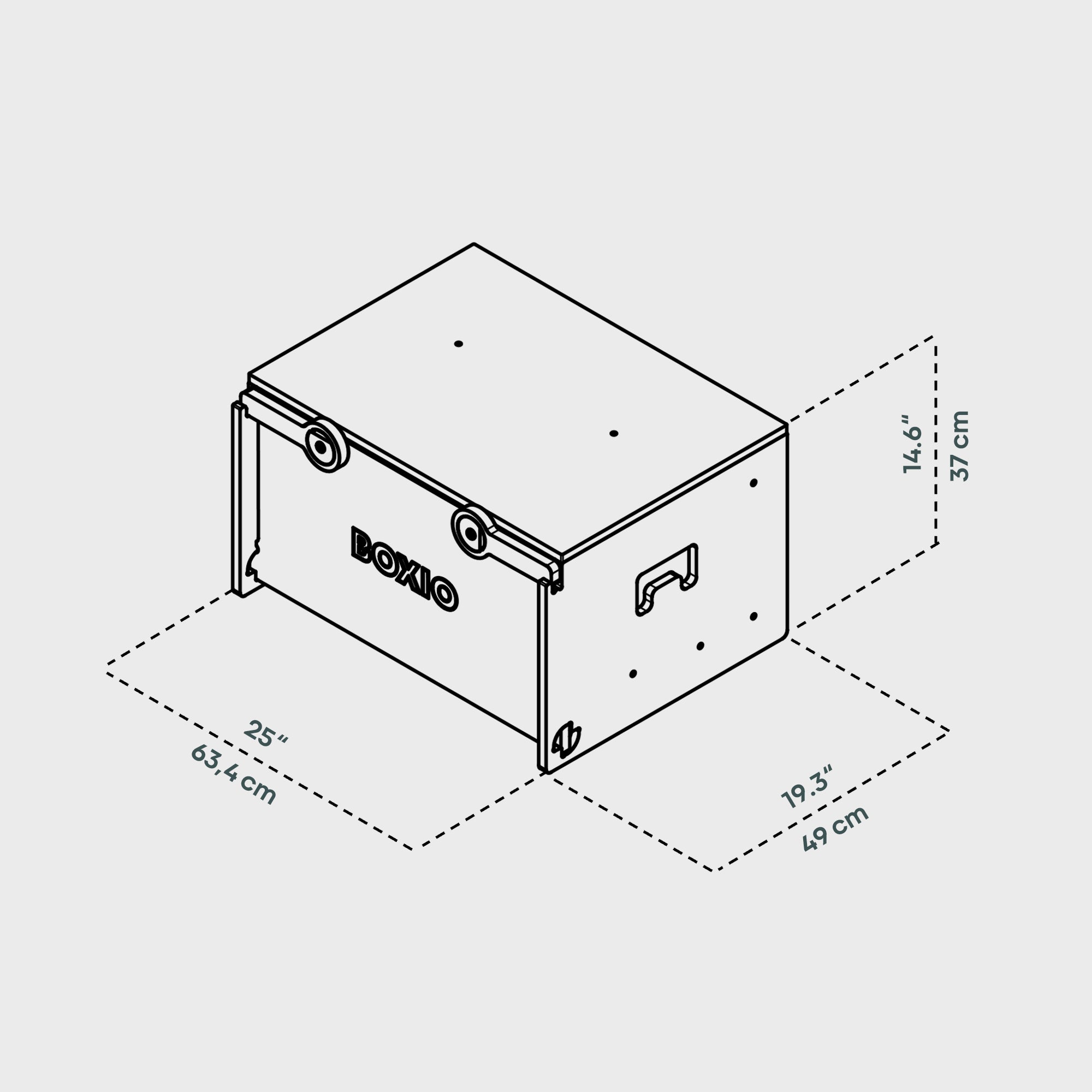BOXIO RACK BOX S | Malle de voyage modulaire