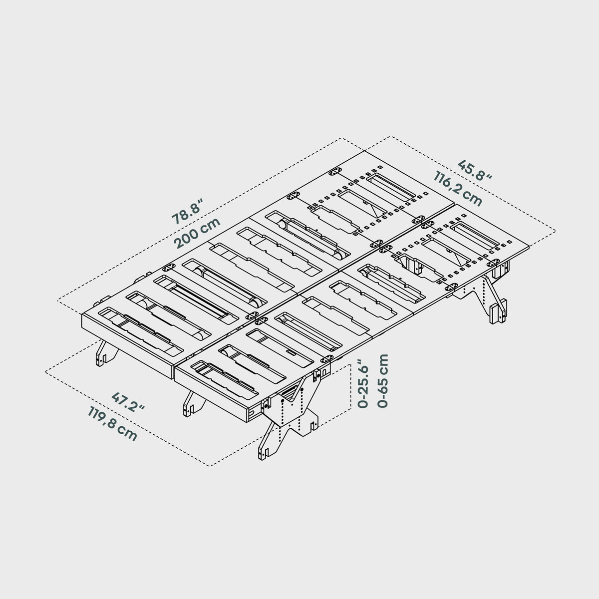 BOXIO RACK BED BUNDLE L I Modulares Campingbett