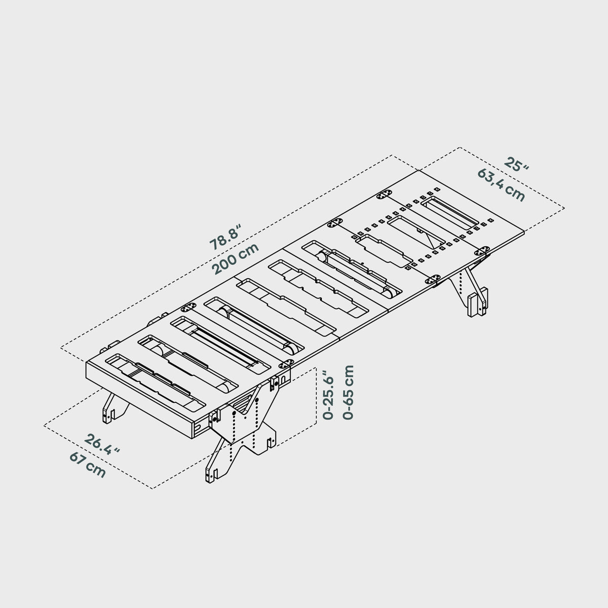 BOXIO RACK BED BUNDLE S I Modulares Campingbett