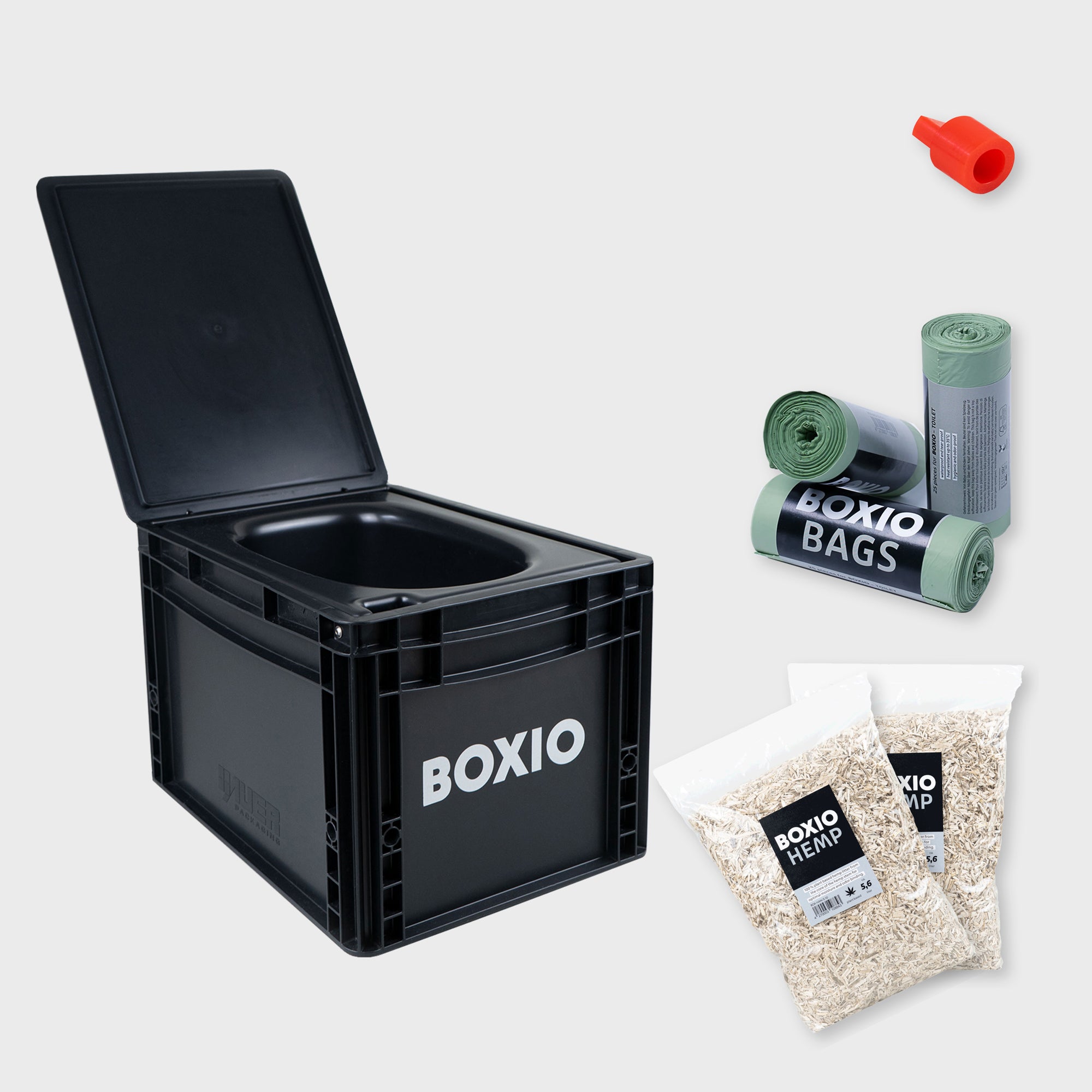 BOXIO - TOILET Plus - Juego básico de inodoro portatil