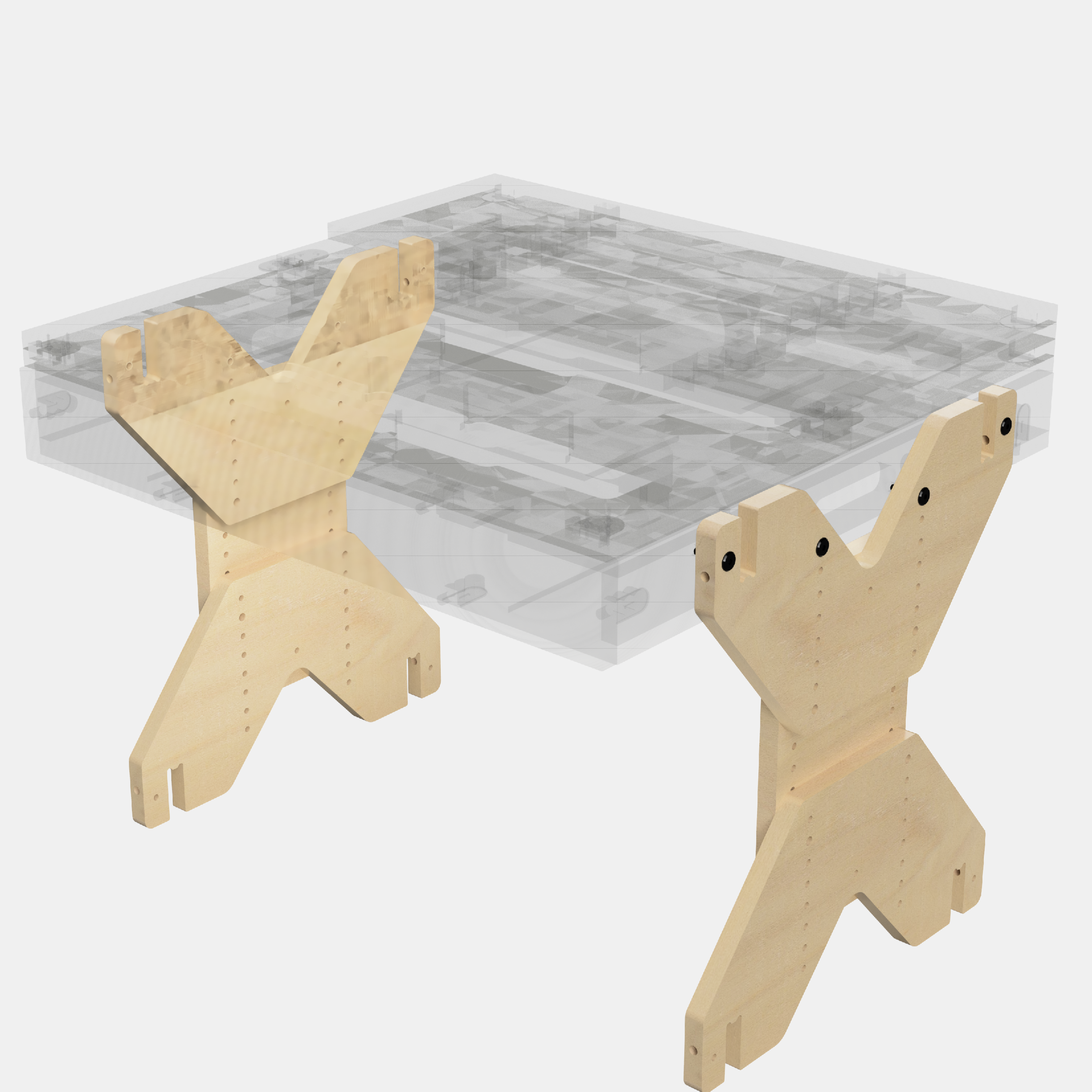 PIE PARA BOXIO RACK I Pie regulable en altura