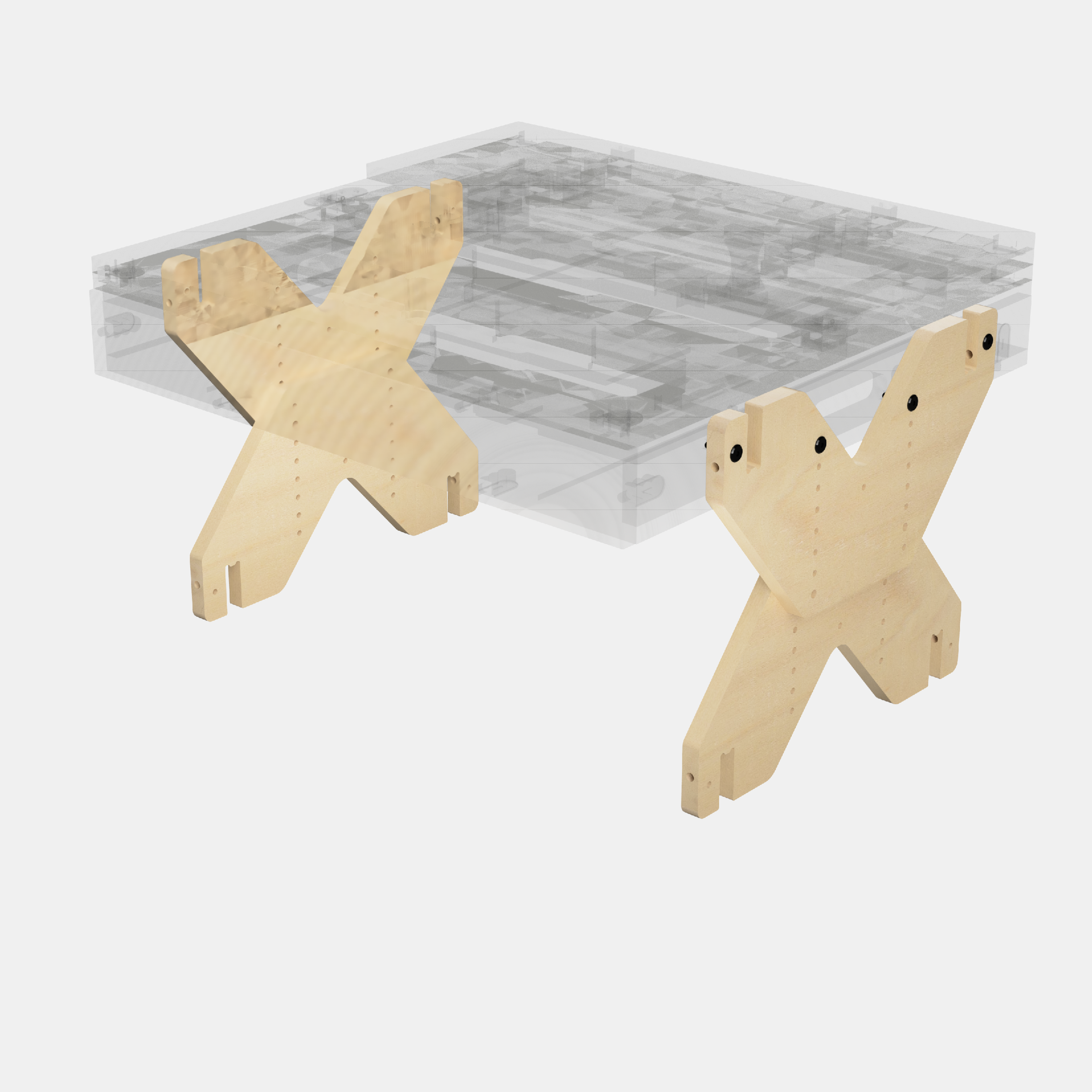 PIE PARA BOXIO RACK I Pie regulable en altura